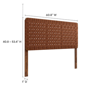 Sparta Weave Vegan Leather Queen Headboard by Modway