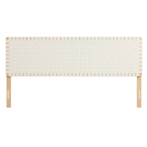 Sparta Weave Vegan Leather King Headboard by Modway