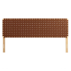 Sparta Weave Vegan Leather King Headboard by Modway