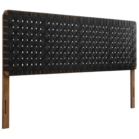 Sparta Weave Vegan Leather King Headboard by Modway