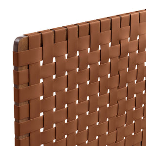 Sparta Weave Vegan Leather King Headboard by Modway