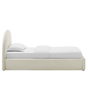 Resort Performance Velvet Arched Round Twin Platform Bed by Modway
