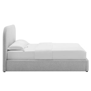 Keynote Upholstered Fabric Curved King Platform Bed by Modway