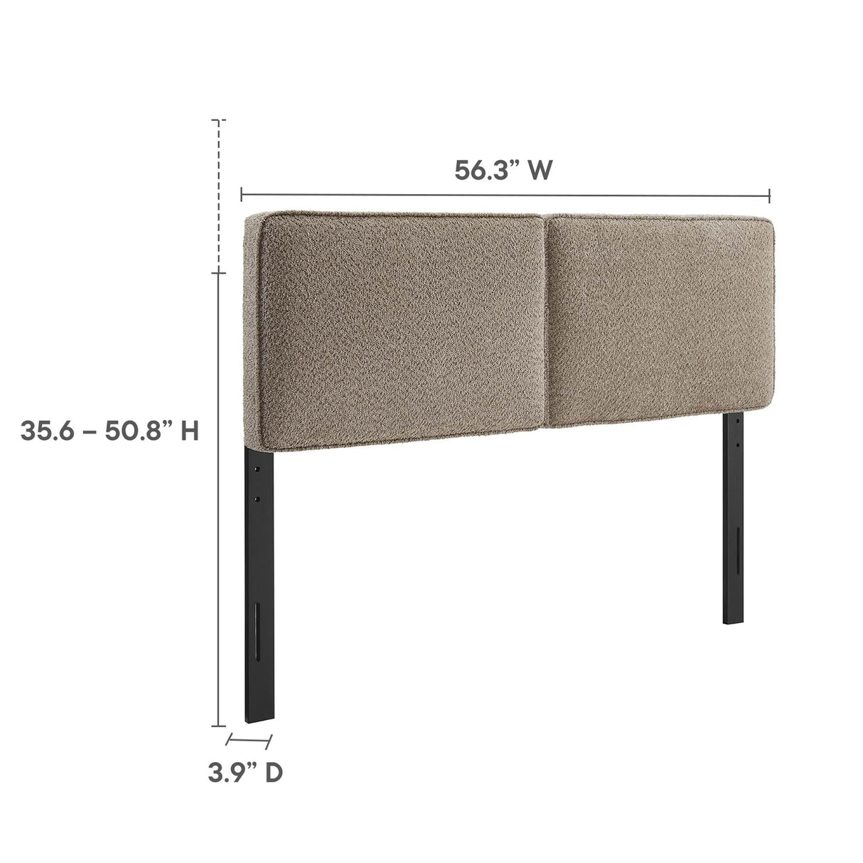Lindee Boucle Fabric Full Headboard by Modway