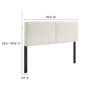 Lindee Boucle Fabric King Headboard by Modway