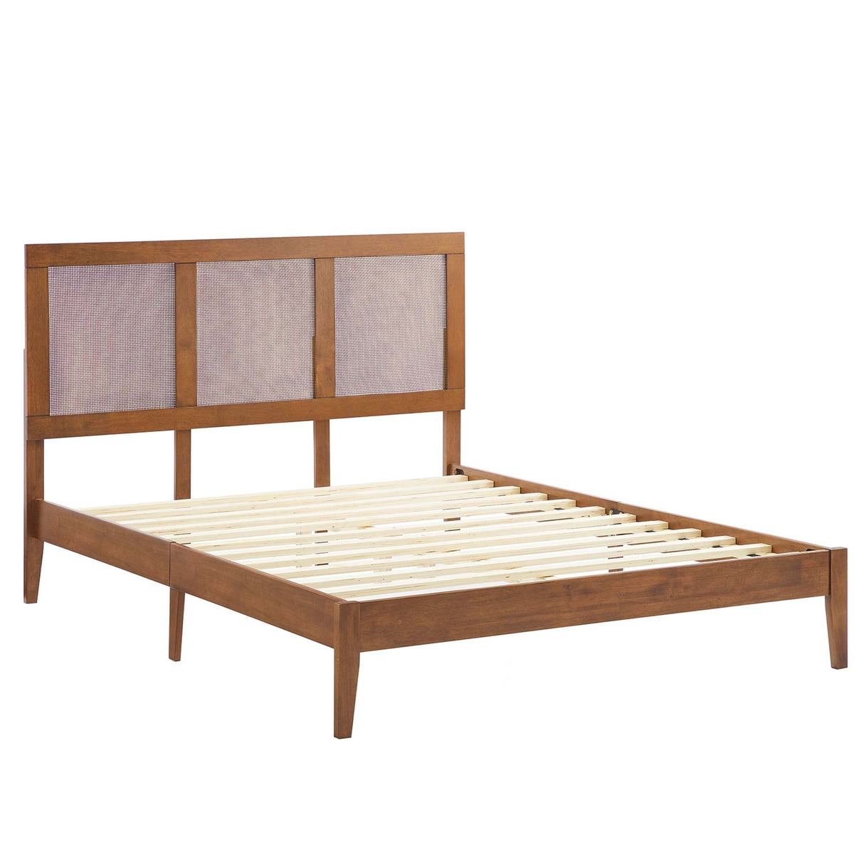 Sirocco Rattan and Wood Full Platform Bed by Modway