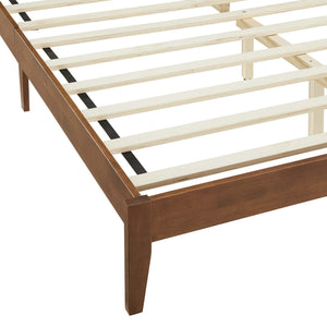 Sirocco Rattan and Wood King Platform Bed by Modway