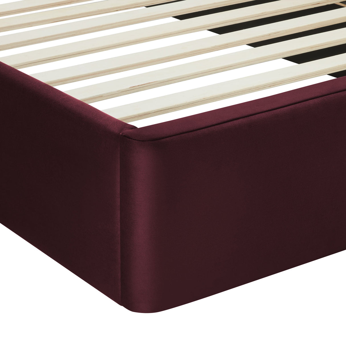 Solana Arched Performance Velvet Full Platform Bed