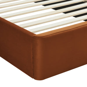Solana Arched Performance Velvet Full Platform Bed