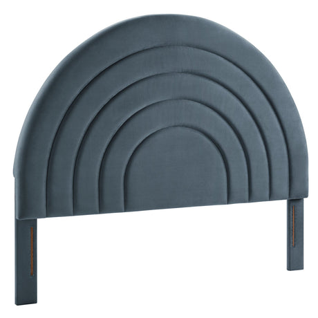 Solana Arched Performance Velvet King Headboard