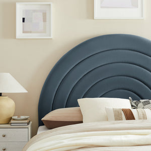 Solana Arched Performance Velvet King Headboard