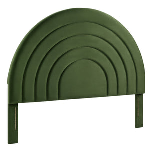 Solana Arched Performance Velvet King Headboard