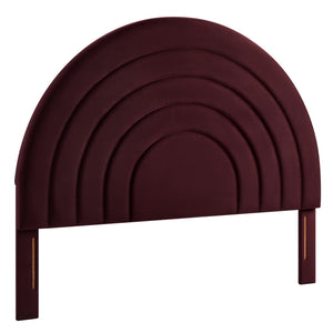 Solana Arched Performance Velvet King Headboard