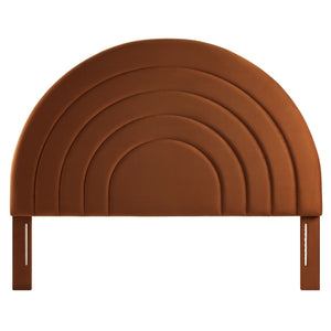 Solana Arched Performance Velvet King Headboard