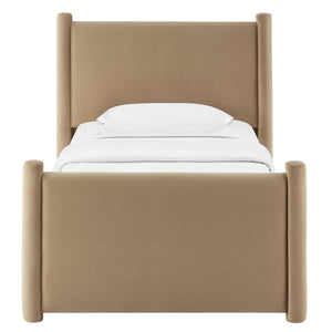 Rael Performance Velvet Twin Platform Bed by Modway