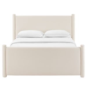 Rael Performance Velvet Queen Platform Bed by Modway