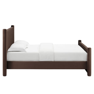 Rael Performance Velvet Queen Platform Bed by Modway
