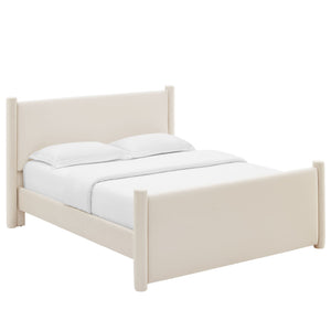 Rael Performance Velvet King Platform Bed by Modway