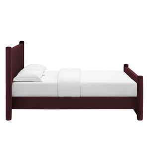 Rael Performance Velvet King Platform Bed by Modway