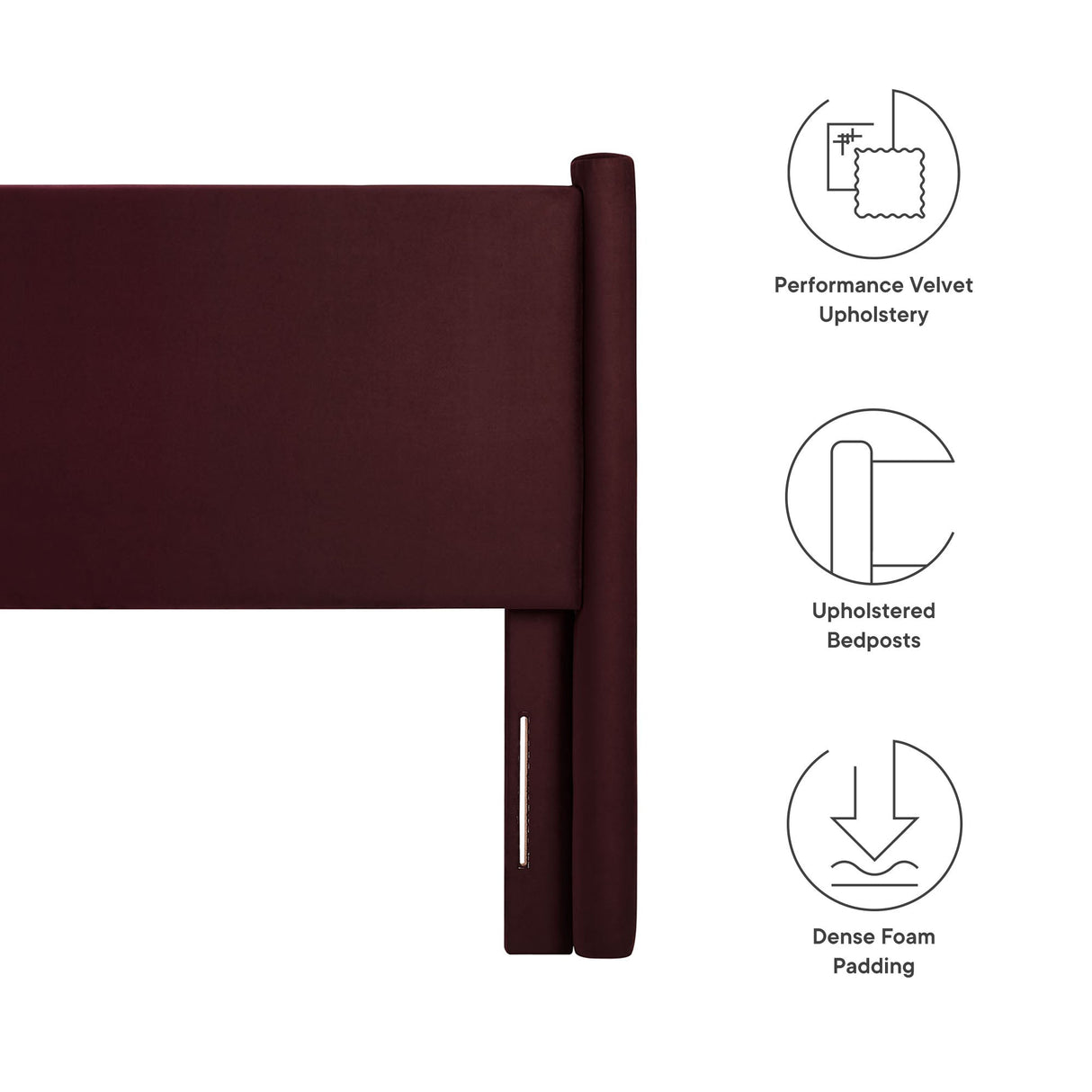 Rael Performance Velvet King Headboard by Modway