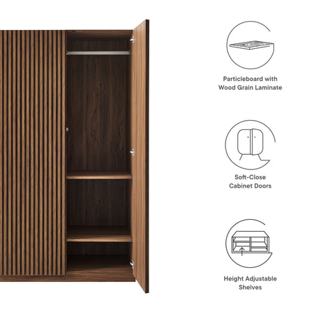 Render 2-Door Wardrobe Closet by Modway