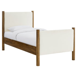 Maven Twin Size Boucle Upholstered Platform Bed by Modway