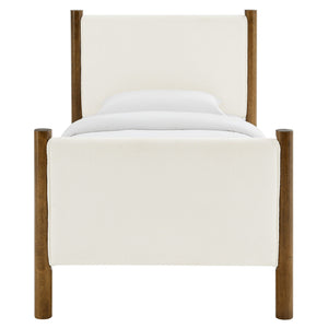 Maven Twin Size Boucle Upholstered Platform Bed by Modway