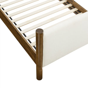 Maven Twin Size Boucle Upholstered Platform Bed by Modway