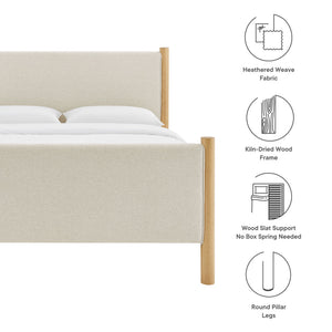Maven Full Size Fabric Upholstered Platform Bed by Modway