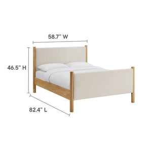 Maven Full Size Fabric Upholstered Platform Bed by Modway
