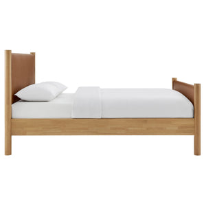 Maven Full Size Vegan Leather Upholstered Platform Bed by Modway