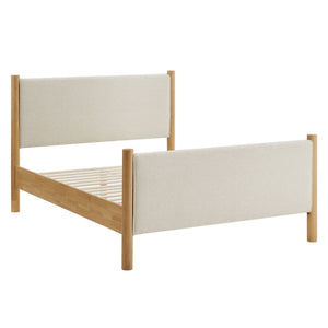 Maven Queen Size Fabric Upholstered Platform Bed by Modway