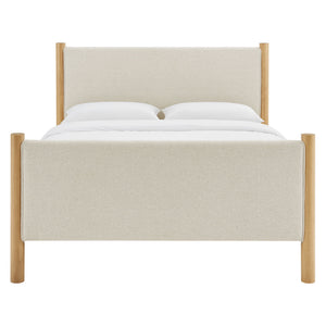 Maven Queen Size Fabric Upholstered Platform Bed by Modway