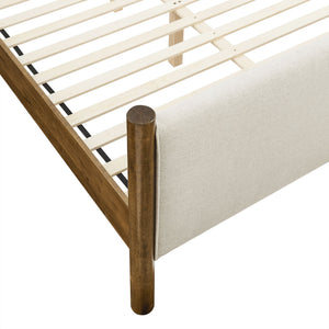 Maven Queen Size Fabric Upholstered Platform Bed by Modway