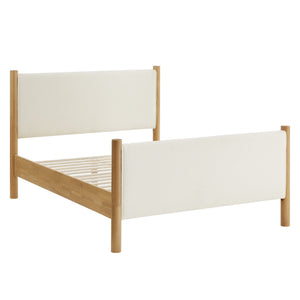 Maven Queen Size Boucle Upholstered Platform Bed by Modway