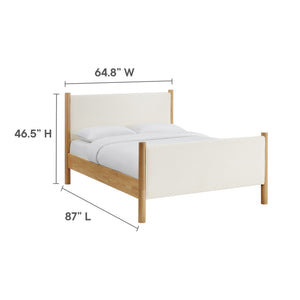 Maven Queen Size Boucle Upholstered Platform Bed by Modway