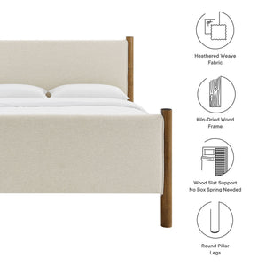 Maven King Size Fabric Upholstered Platform Bed by Modway