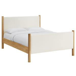 Maven King Size Boucle Upholstered Platform Bed by Modway