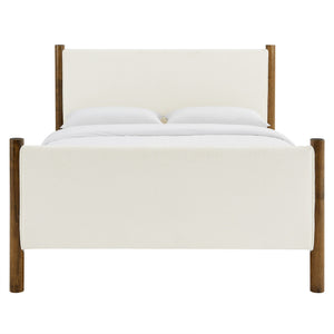 Maven King Size Boucle Upholstered Platform Bed by Modway