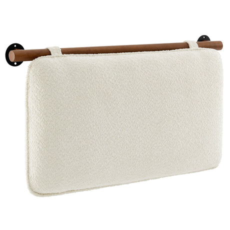 Anela Wall-Mounted Chenille Upholstered Twin Headboard