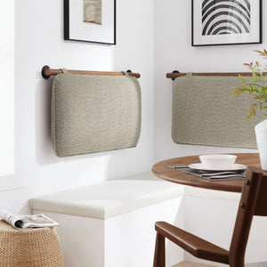Anela Wall-Mounted Chenille Upholstered Twin Headboard