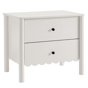 Emmeline Scalloped 2-Drawer Nightstand by Modway