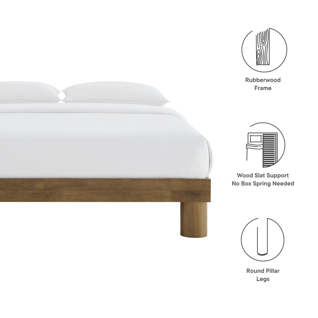 Runa Wood King Platform Bed by Modway