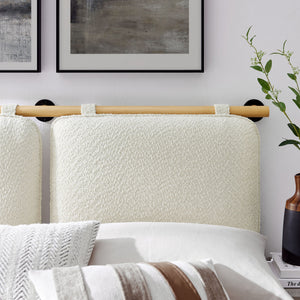 Anela Wall-Mounted Chenille Upholstered King Size Headboard