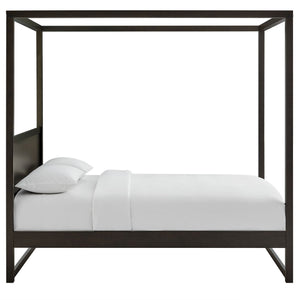 Alva King Wood Canopy Platform Bed by Modway
