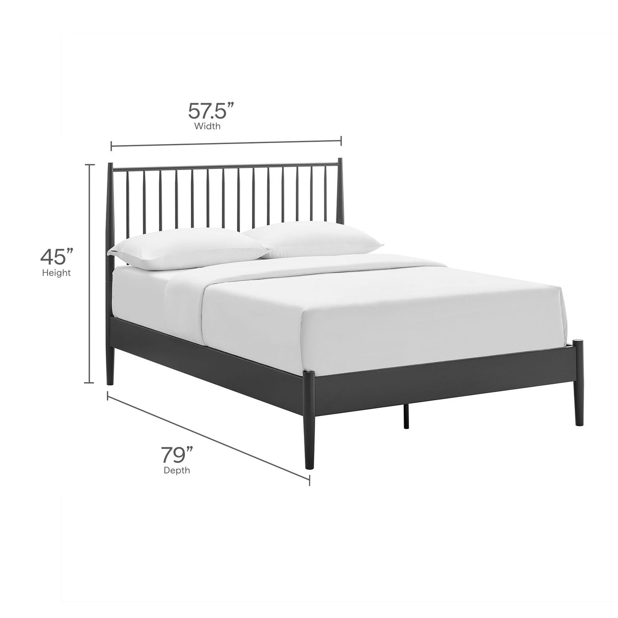 Adair Spindle Platform Bed by Modway