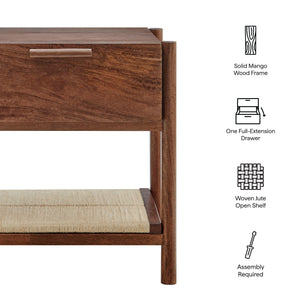Oswin 1-Drawer Wood Nightstand by Modway