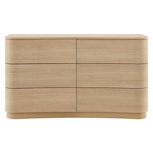 Mirae 6-Drawer Curved Dresser by Modway