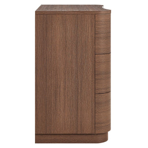 Mirae 3-Drawer Curved Compact Dresser by Modway