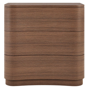 Mirae 3-Drawer Curved Compact Dresser by Modway